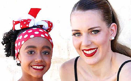 Khadesia Cora with her teacher Alexandra Davis from Emerald Academy of Dancing. Khadesia Cora with her teacher Alexandra Davis from Emerald Academy of Dancing.